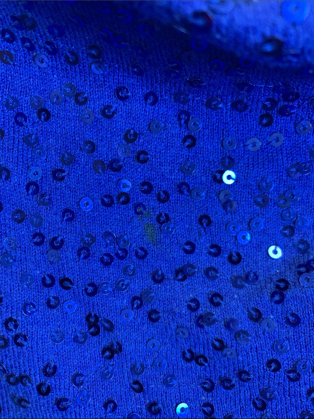 Roz & Ali Royal Blue Knit Top with Tag Detail - Picture 5 of 6